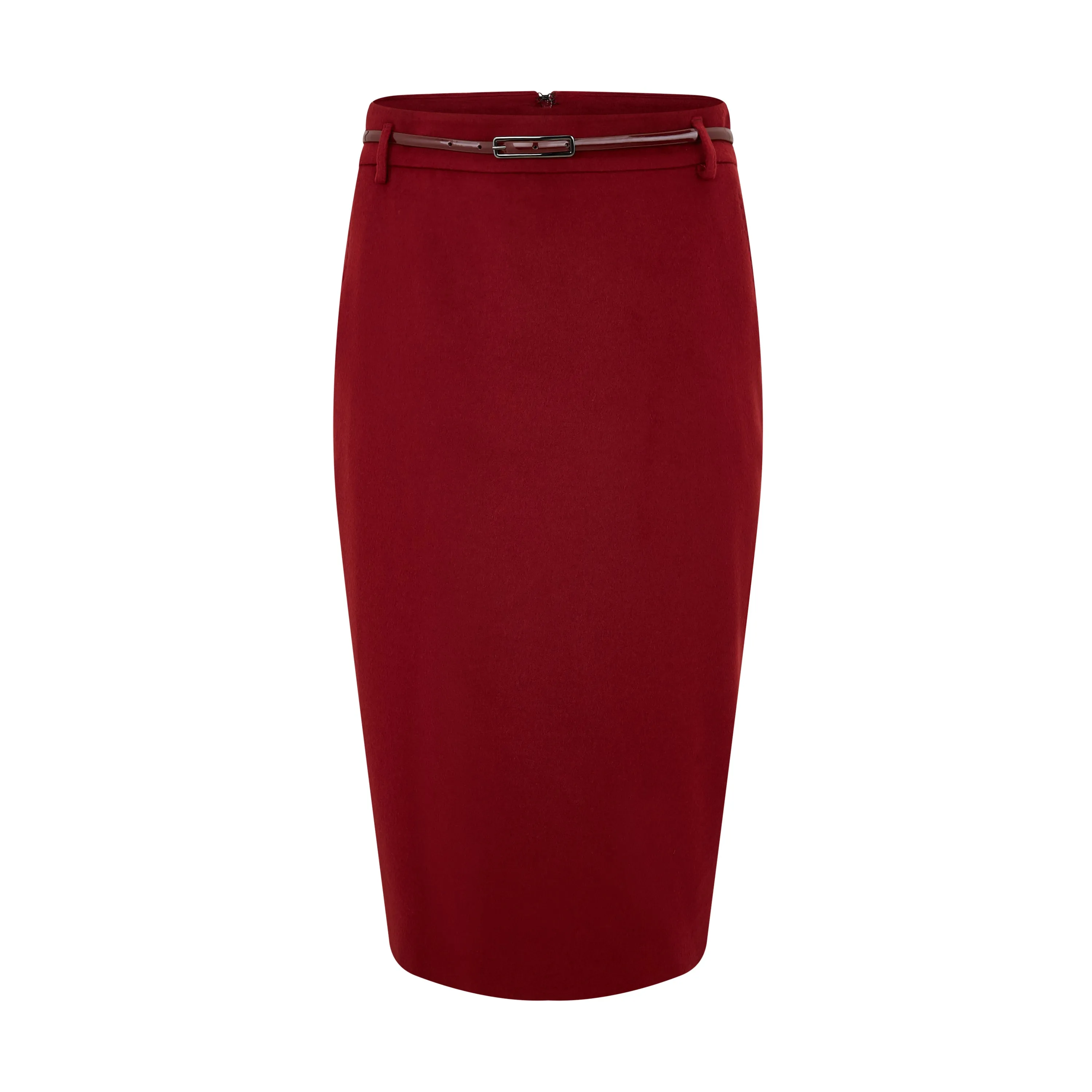 Secure Closure Ginseng Wool Skirt